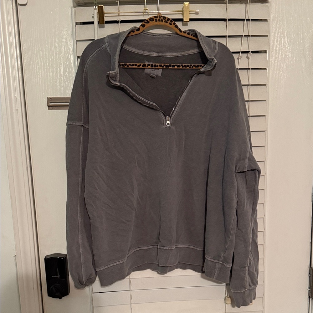 Goodfellow & Co Men's Charcoal Zip-Up Sweater
